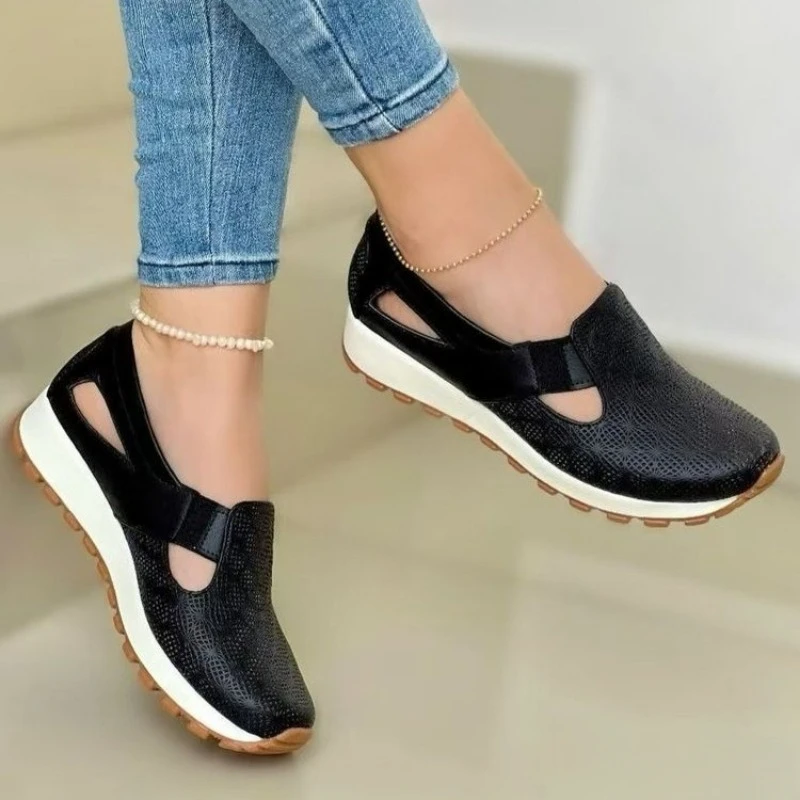 Mesh Women's Loafers Spring Summer Casual Sneakers Comfortable Slip-on Women's Vulcanized Shoes Flat Sneakers Zapatos De Mujer - Image 4