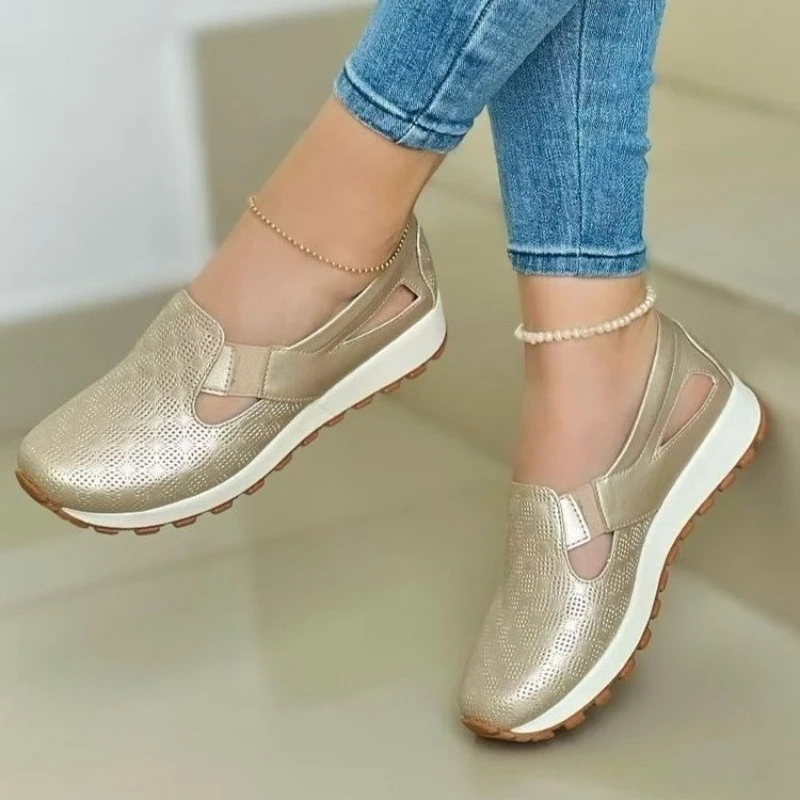 Mesh Women's Loafers Spring Summer Casual Sneakers Comfortable Slip-on Women's Vulcanized Shoes Flat Sneakers Zapatos De Mujer - Image 6