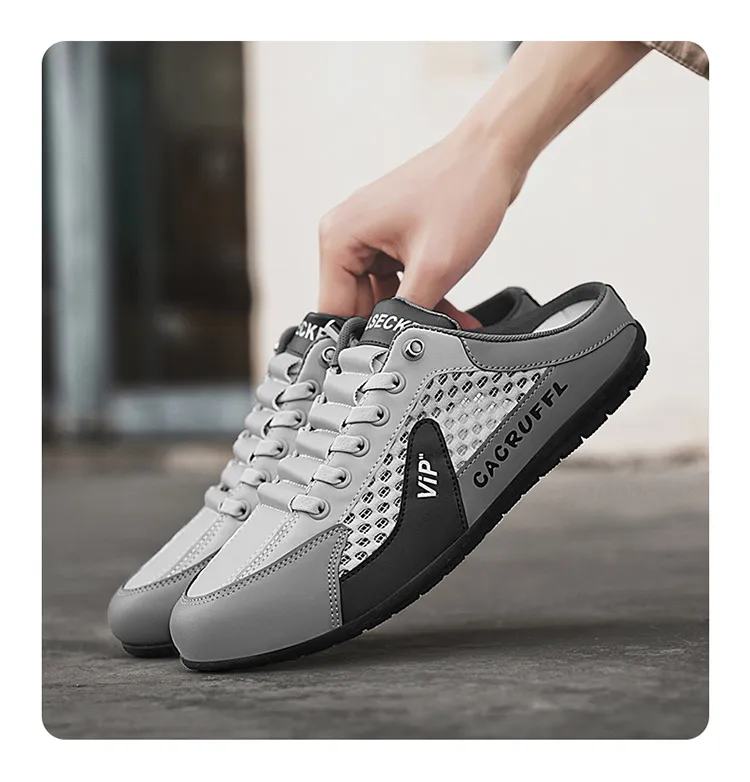 2025 New Men's Casual Slip-Ons - Durable, Comfortable, Breathable & Stylish Half-Slippers - Image 3