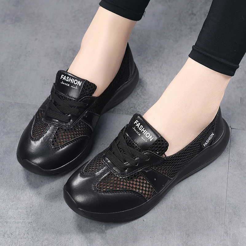 New Summer Refreshing Mesh Casual Shoes Simple and Balanced Cushioning and Elastic Lightweight Running Shoes Womens Sizes 35-42 - Image 6