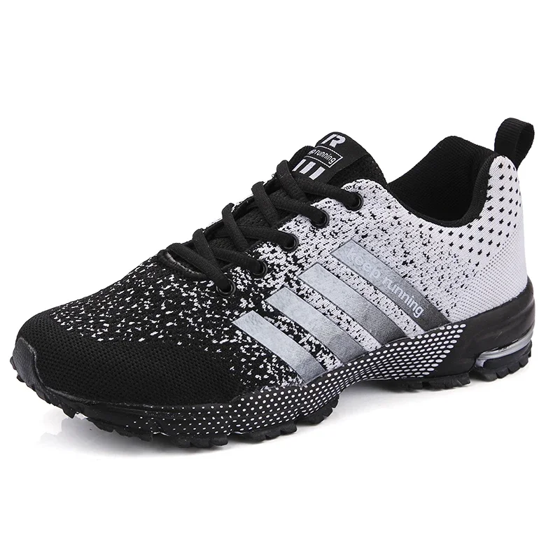 New men's and women's flying mesh surface spring summer breathable casual sports shoes flat vulcanized couple running big size48 - Image 4