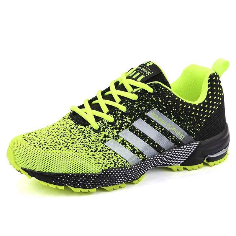 New men's and women's flying mesh surface spring summer breathable casual sports shoes flat vulcanized couple running big size48 - Image 3