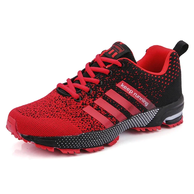 New men's and women's flying mesh surface spring summer breathable casual sports shoes flat vulcanized couple running big size48