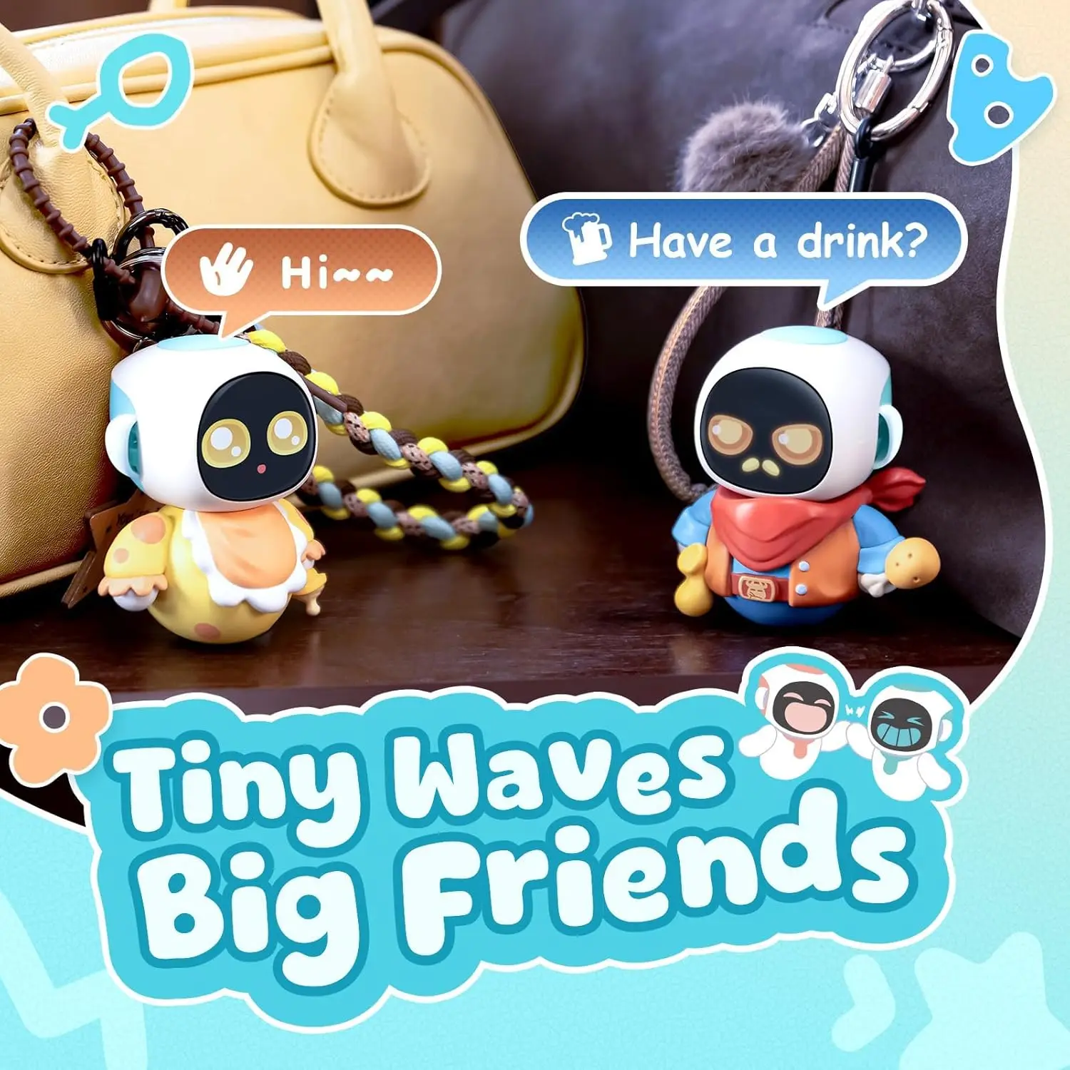 ENERGIZE LAB Eiliko Aquamarine Your Tiny AI Charm Robot That Matches Every Daily Outfit, Fun Electronic Pendant Toys For Kids - Image 6