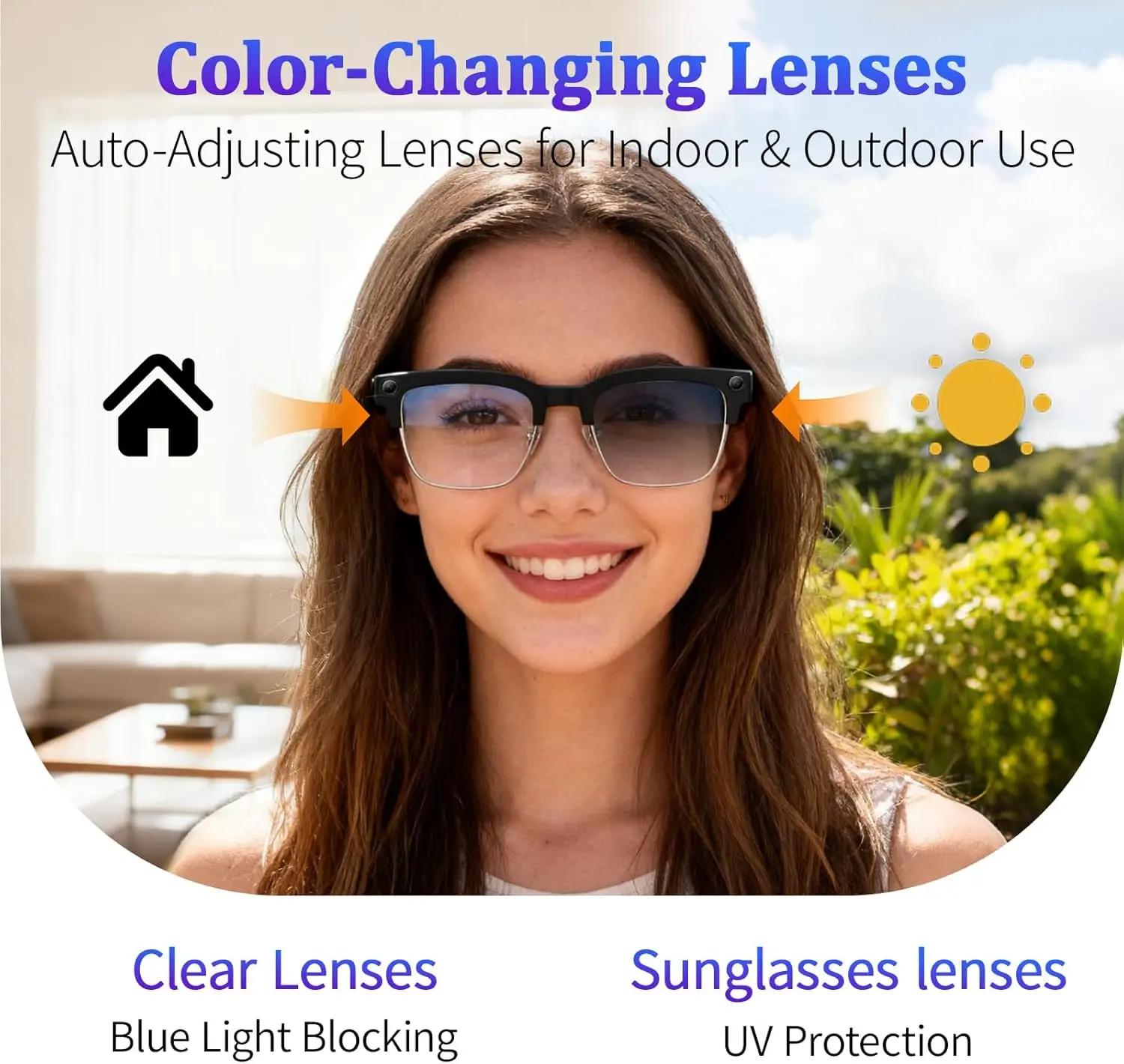 2026New 800W Pixel Camera Smart Glasses Men Video Recording AI Photo Recognition Bluetooth Call Voice Translation Sunglasses Man - Image 5