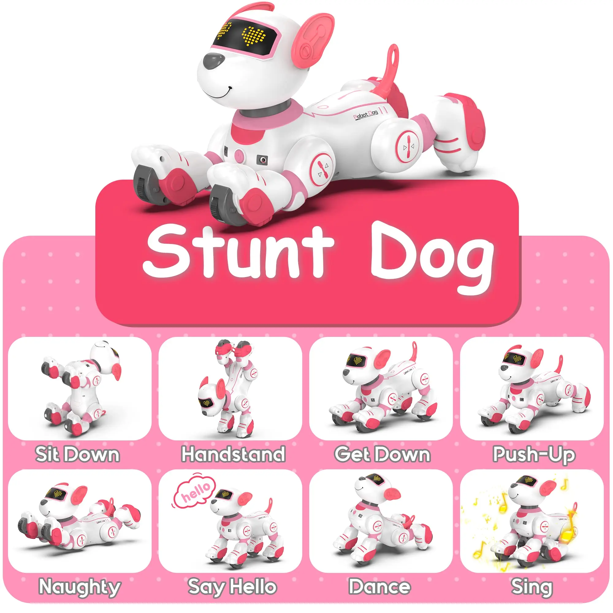 Intelligent Robot Dog Remote Control Electronic Sing Dance Follow Smart Interactive Stunt Music Toy Programmable Puppy Kid Gift - Image 2