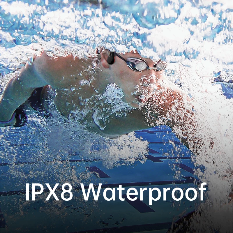 Bone Conduction Earphones Bluetooth Wireless IPX8 Waterproof MP3 Player Hifi Ear-hook Headphone With Mic Headset For Swimming - Image 5