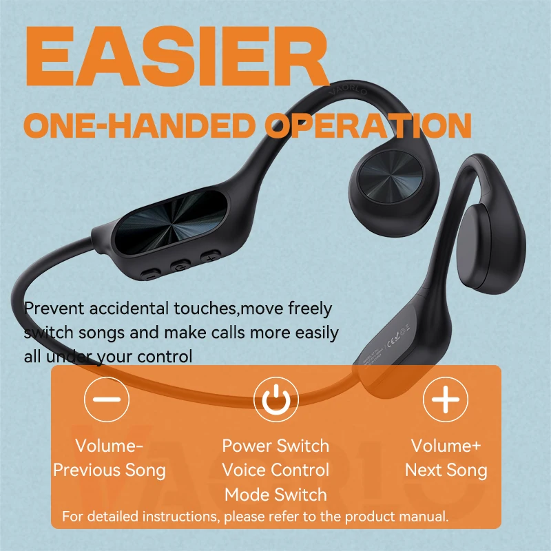 Bone Conduction Bluetooth 5.4 Earphones Wireless IPX8 Waterproof Headset 32GB Memory MP3 Player for Swimming Ear-hook With Mic - Image 6