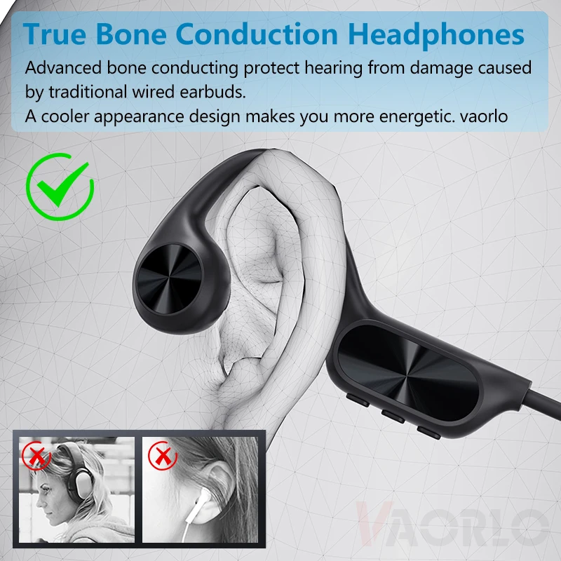 Bone Conduction Wireless Headphone IPX8 Waterproof Swimming Headset Bluetooth 5.4 32GB RAM MP3 Player HIFI Music Sports Earphone - Image 5