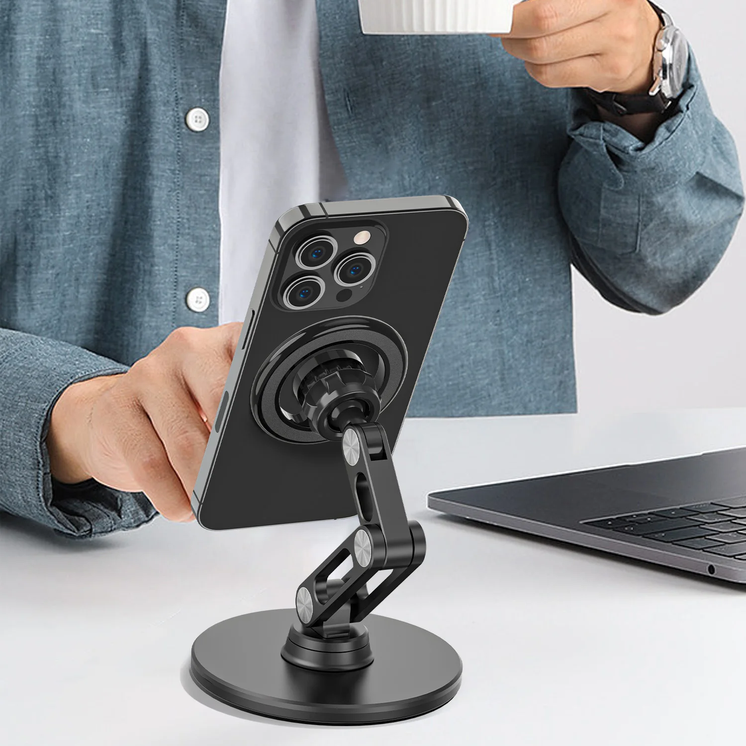 Magnetic Phone Holder Stand for Xiaomi Apple iPhone 12 13 14 Pro Max Samsung Cellphone Telephone Mobile Phone Support Accesories - Image 2