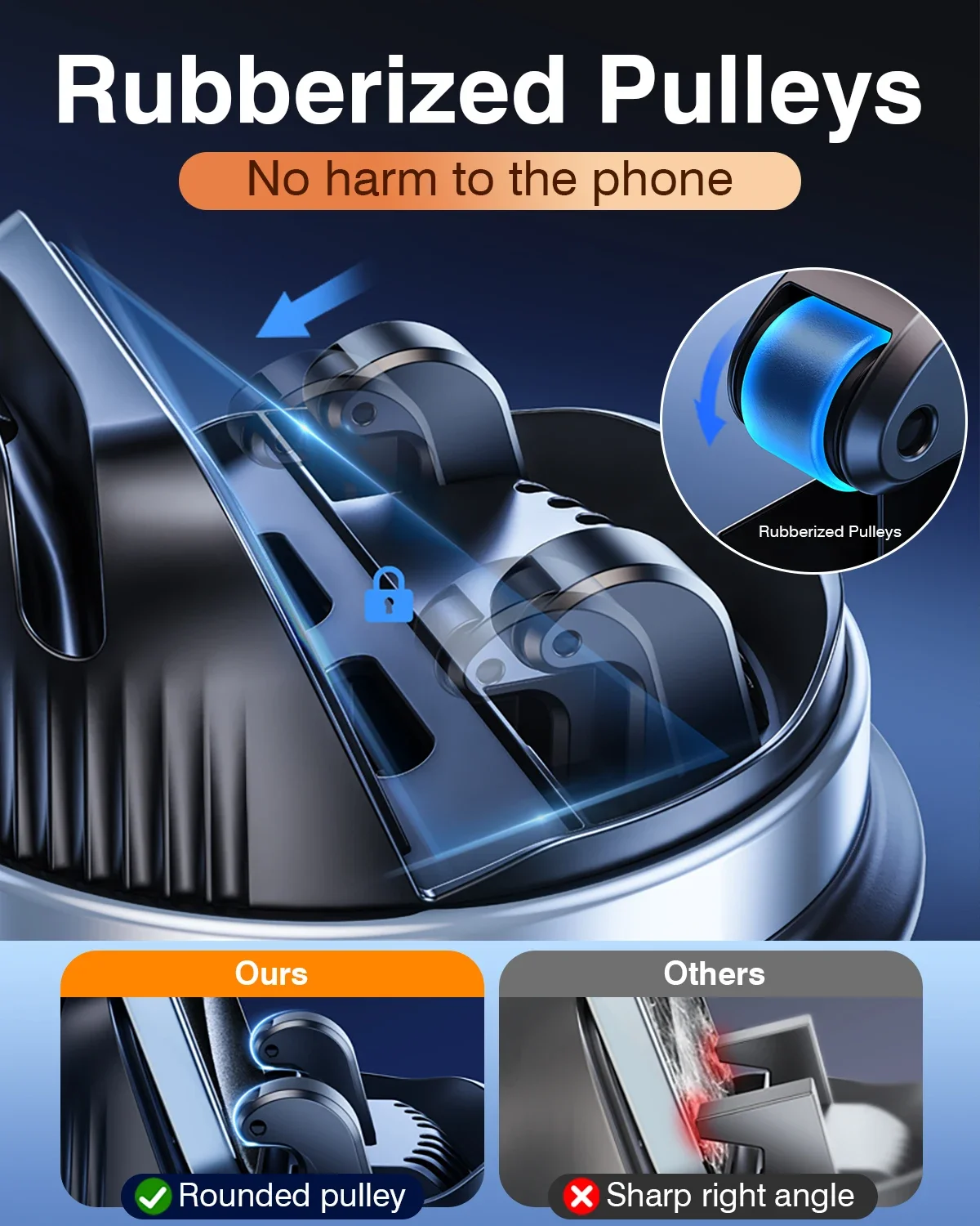 Oatsbasf 360° Rotation Car Phone Holder Tablet Stand Universal Car Bracket Mobile Accessories Auto-Clanp Phone Support Holder - Image 5