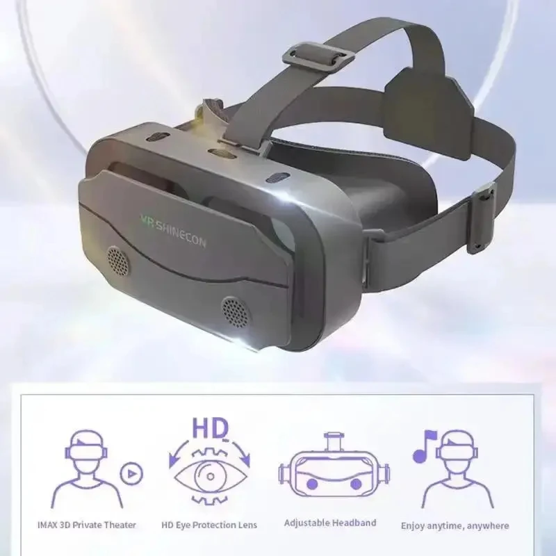 3D Virtual Reality VR Glasses Headset Devices Helmet Lenses Goggles Smart For Smartphones Phone Cell Mobile Game Viar Viewer Set - Image 2
