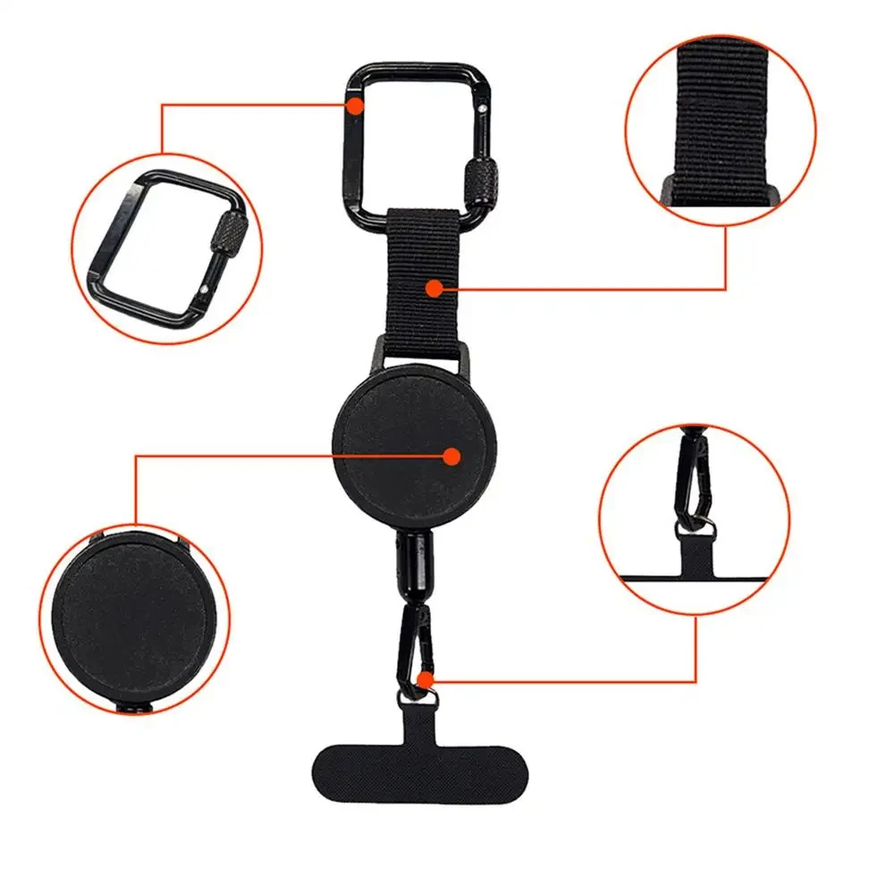 Retractable Anti-Theft Phone Holder Cellphone Lanyard Strap Smartphone Safety Tether DYM Belt Clip Cellphone Lanyard for Travel