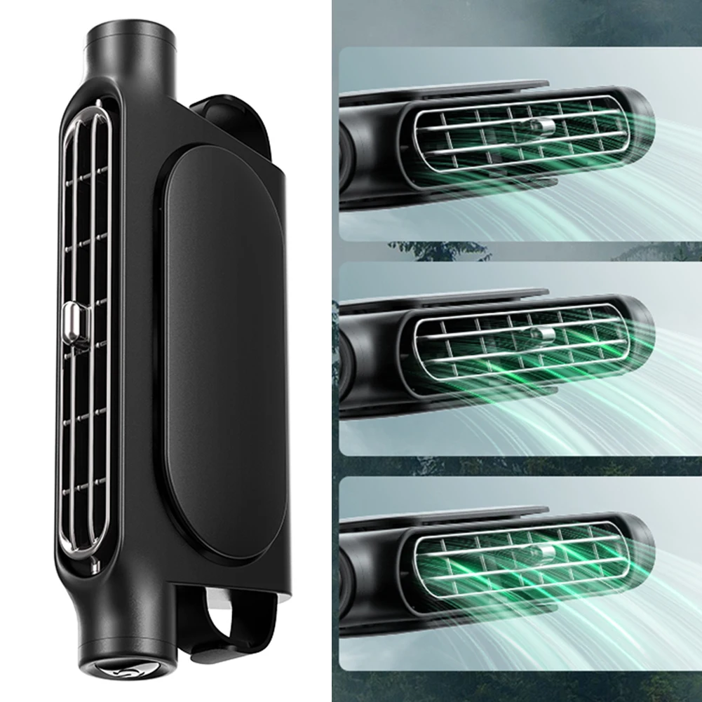 2-1pc Portable Car Seat Fan 3 Speeds Adjustable Car Seat Headrest Fan USB Powered Car Neck Cooler for Front Rear Seat Passenger - Image 5