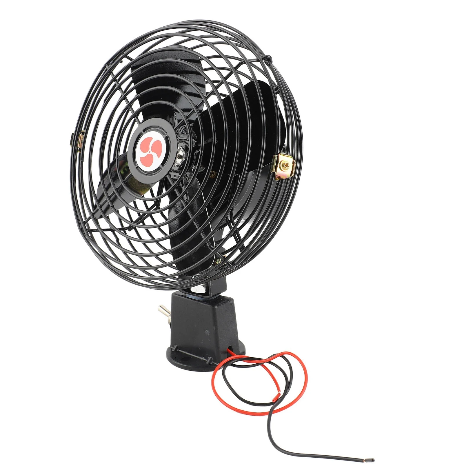 12V RV Cooling Fan Metal Car Fan 12V RV Cooling Fan with 2 Speed Heavy Duty Quiet Metal Car Fan for Truck RV Car Boat Bus - Image 5