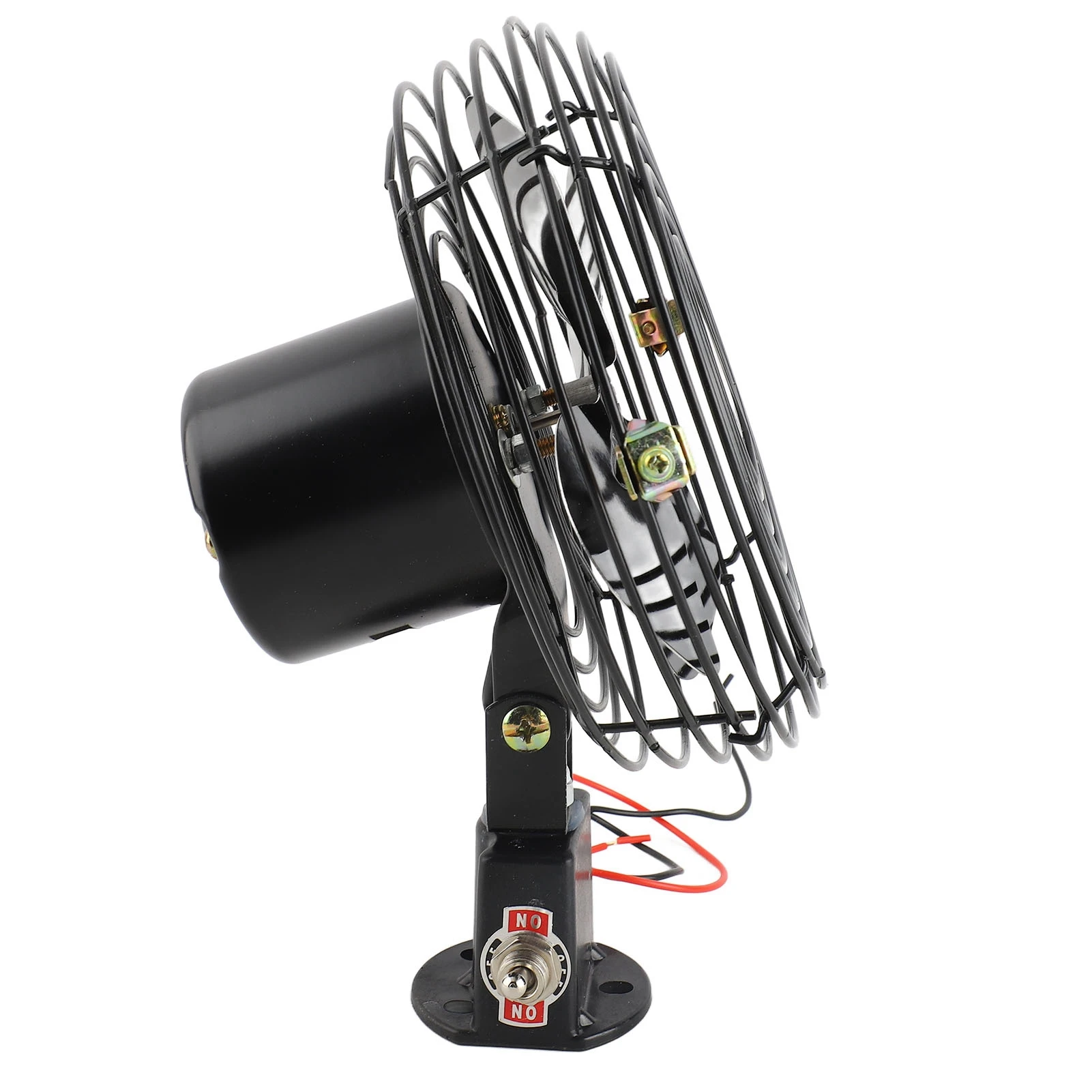 12V RV Cooling Fan Metal Car Fan 12V RV Cooling Fan with 2 Speed Heavy Duty Quiet Metal Car Fan for Truck RV Car Boat Bus - Image 4