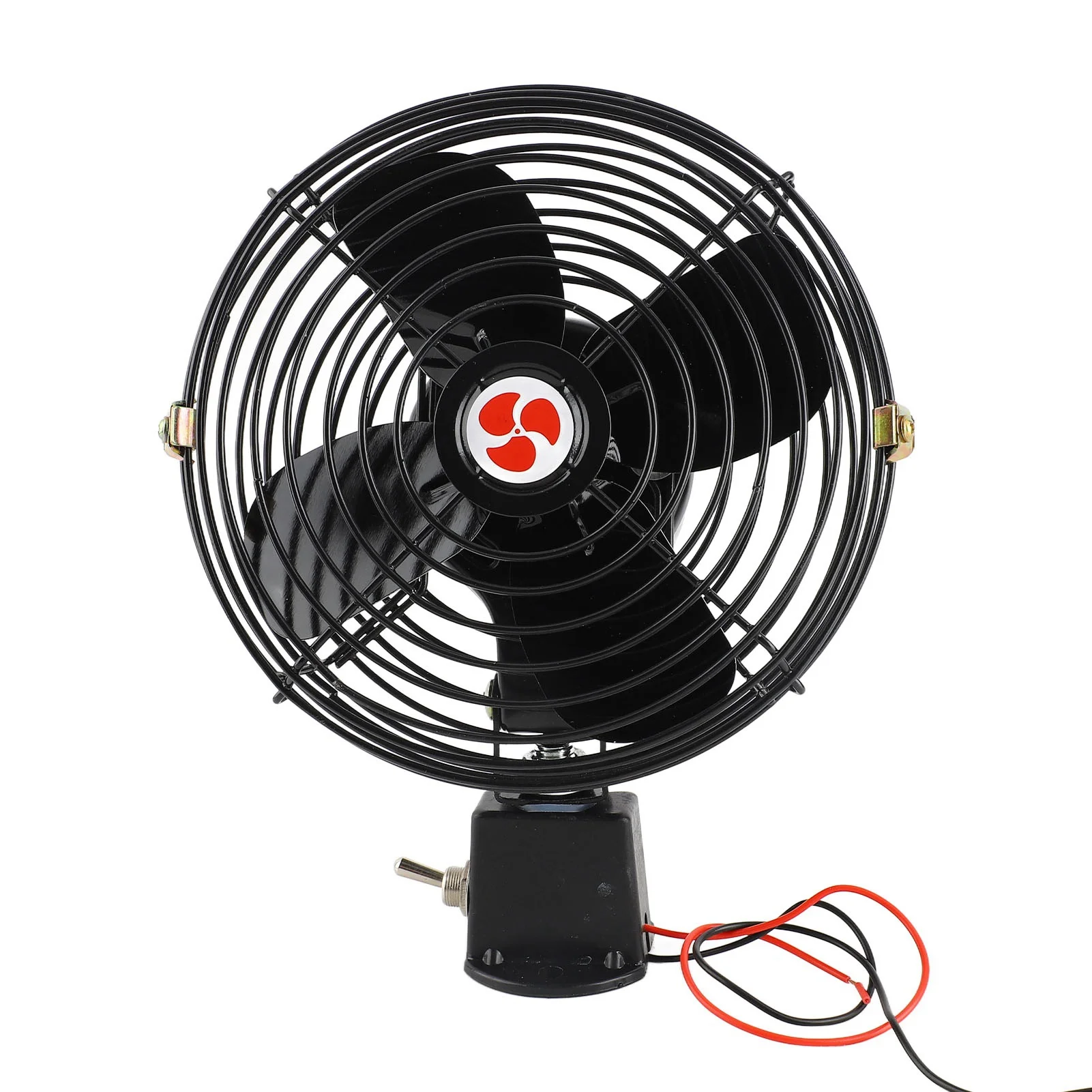 12V RV Cooling Fan Metal Car Fan 12V RV Cooling Fan with 2 Speed Heavy Duty Quiet Metal Car Fan for Truck RV Car Boat Bus - Image 3