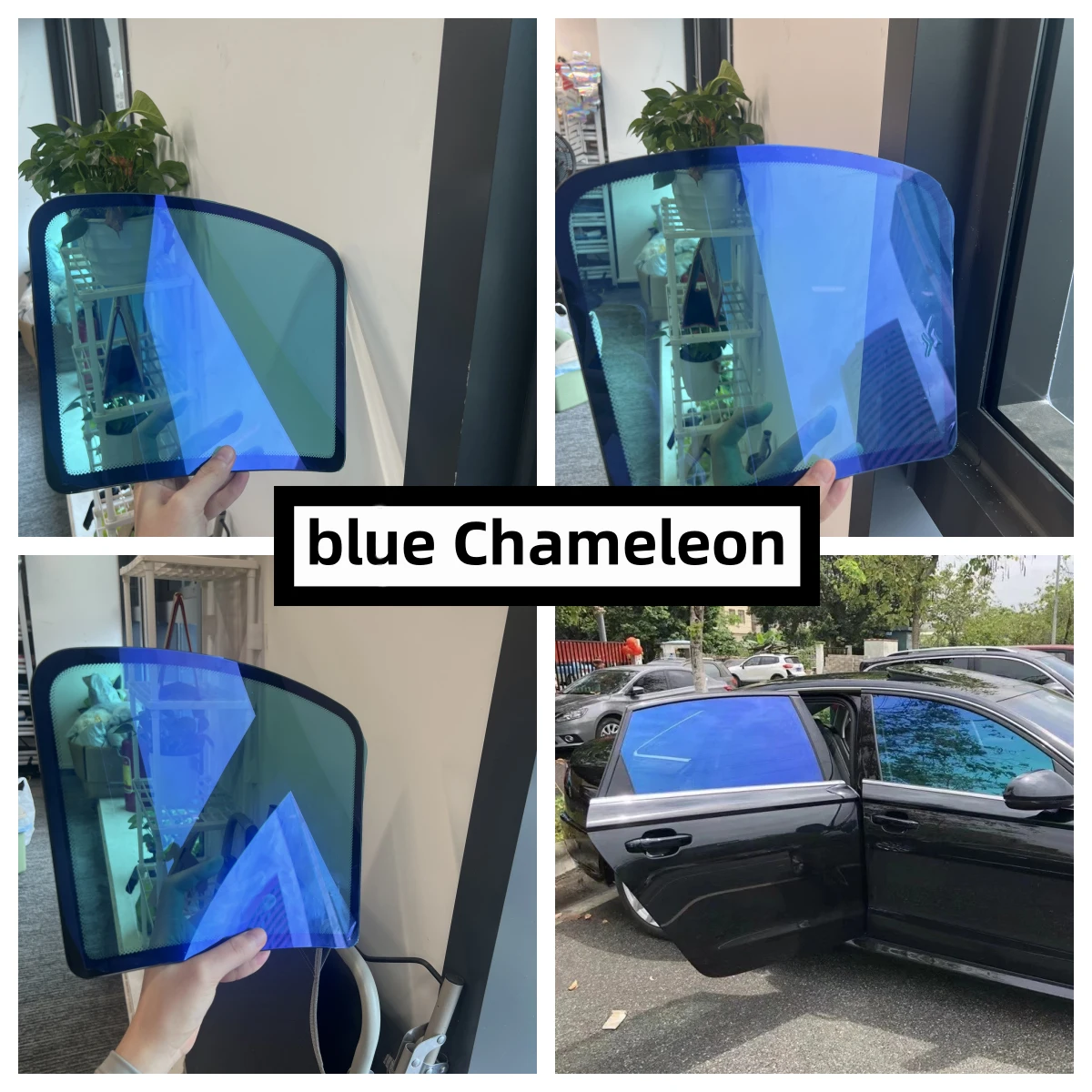 Width50/76/100cm 60% Blue Chameleon Film Car Window Color Chanage Tint Glass Sticker Solar Decorative Protective Foils - Image 6