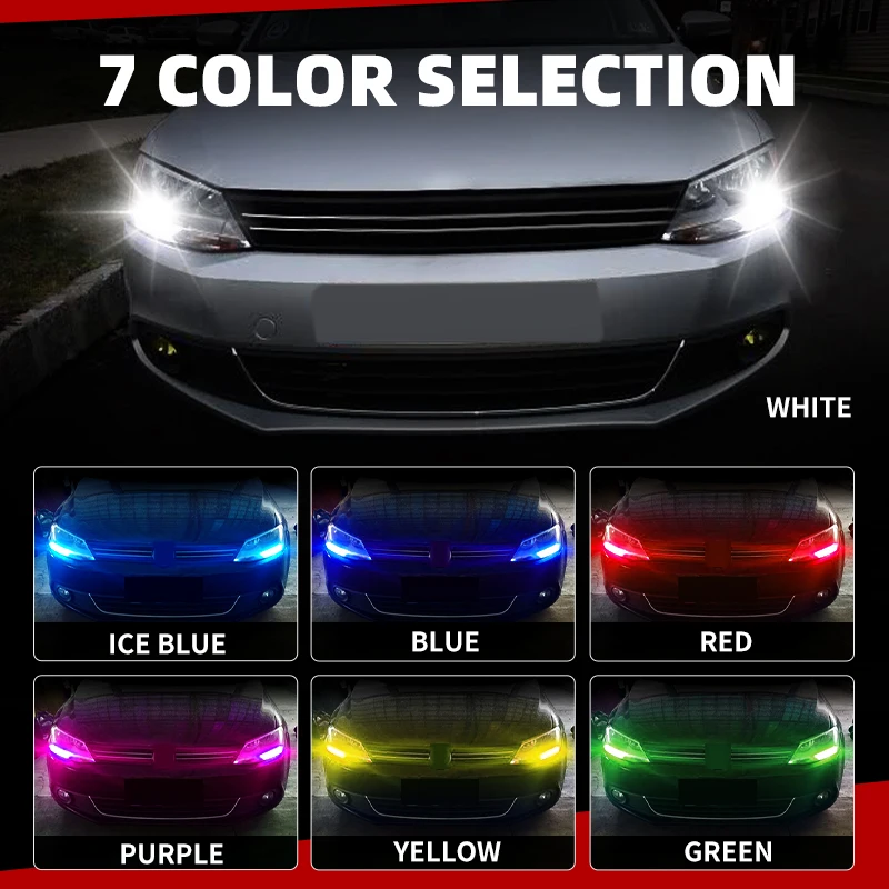 2pcs Car W21/5W LED Blub Daytime Running Light W21W 7443 7440 DRL For Mazda 2 DL DJ 3 BP BT-50 CX-30 CX-5 KF CX-9 MX-5 RF Targa - Image 3