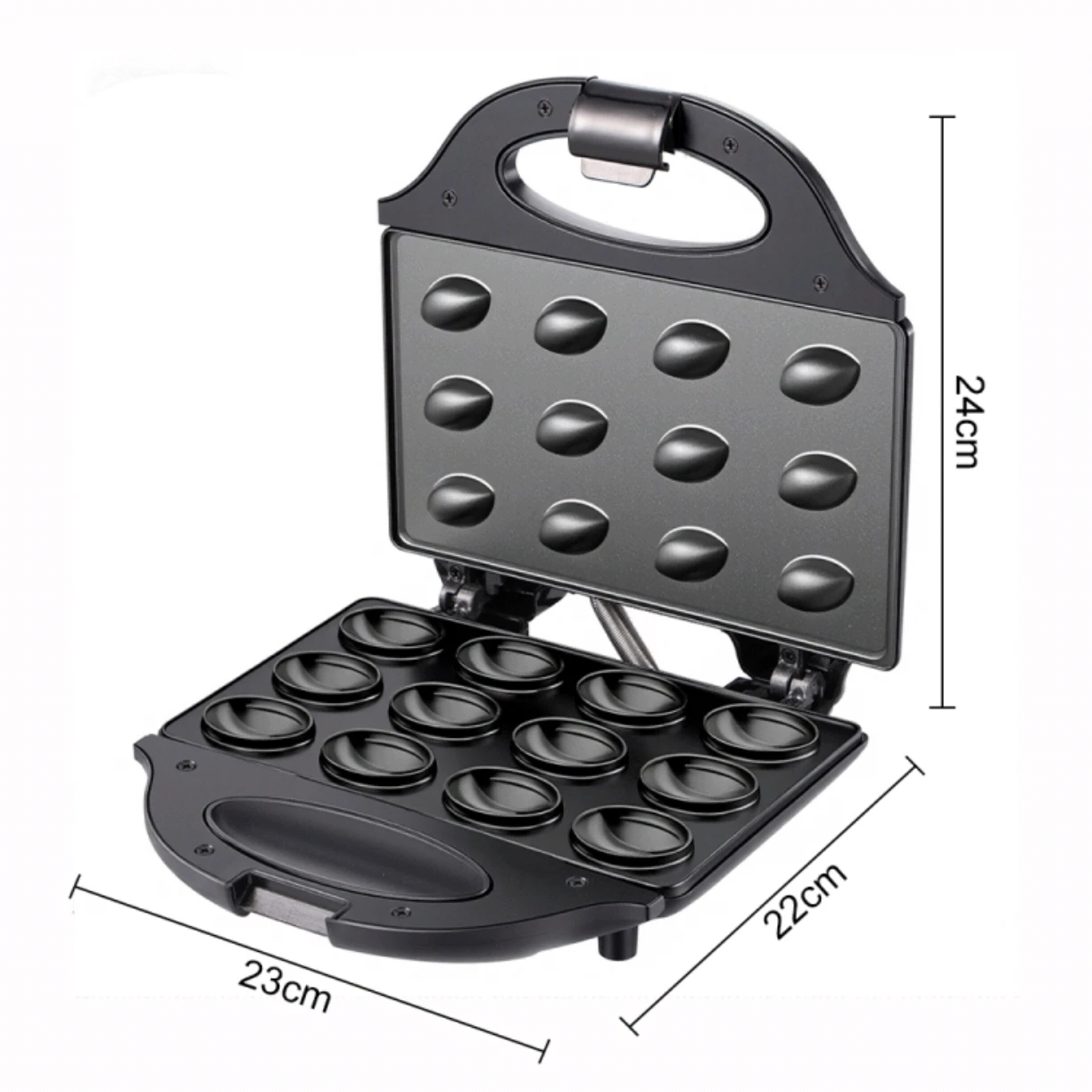 Electric Walnut Cake Waffle Maker With Nuts 12 Holes Cooking Kitchen Biscuits Making for Baking Business Nuts Waffle - Image 6