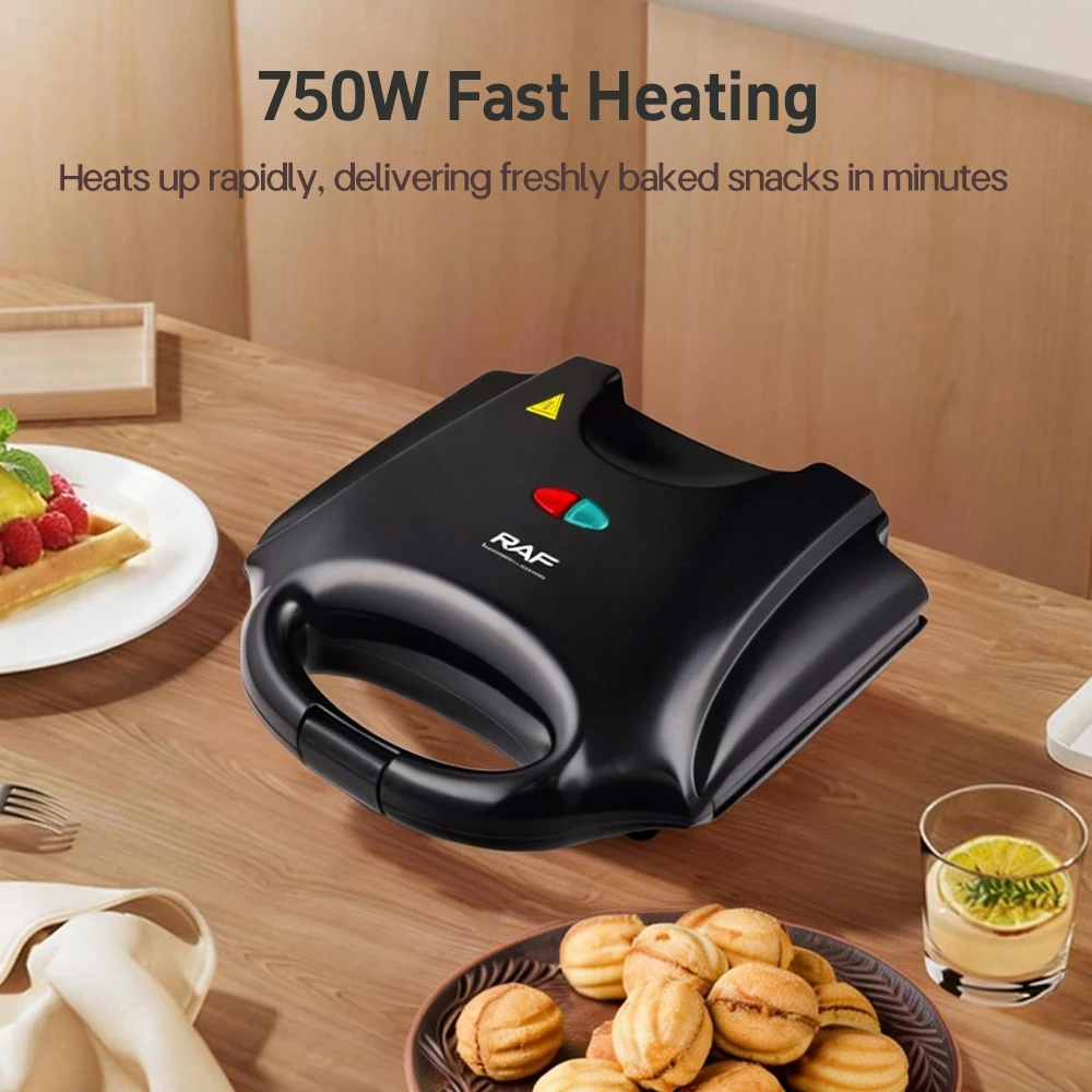 Electric Walnut Cake Waffle Maker With Nuts 12 Holes Cooking Kitchen Biscuits Making for Baking Business Nuts Waffle - Image 4