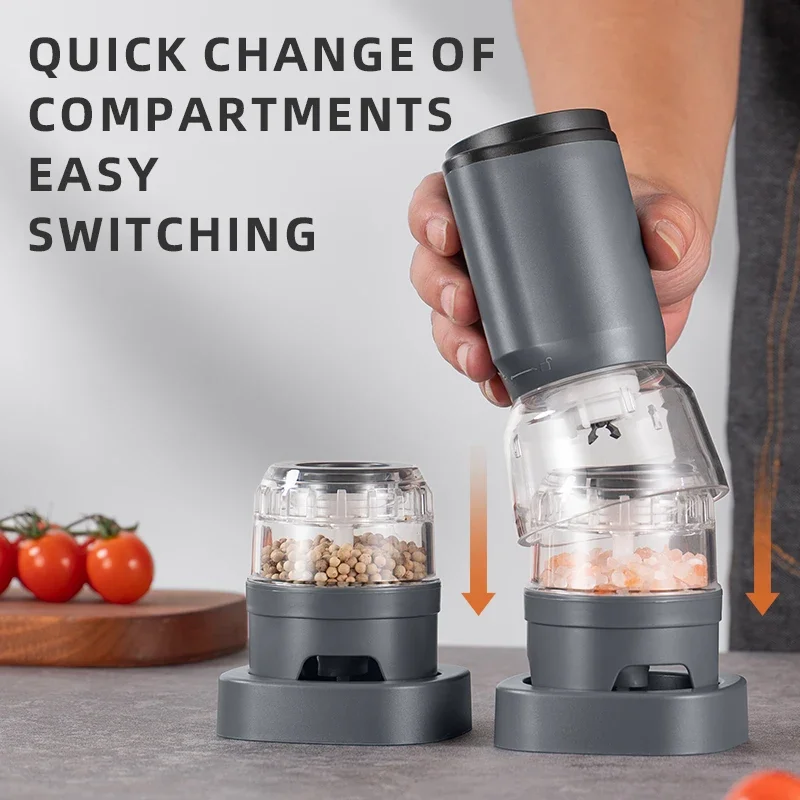 TINSOL multifunctional electric grinder adjustable coarseness, household spice grinder for Sichuan pepper sea salt, and pepper - Image 3
