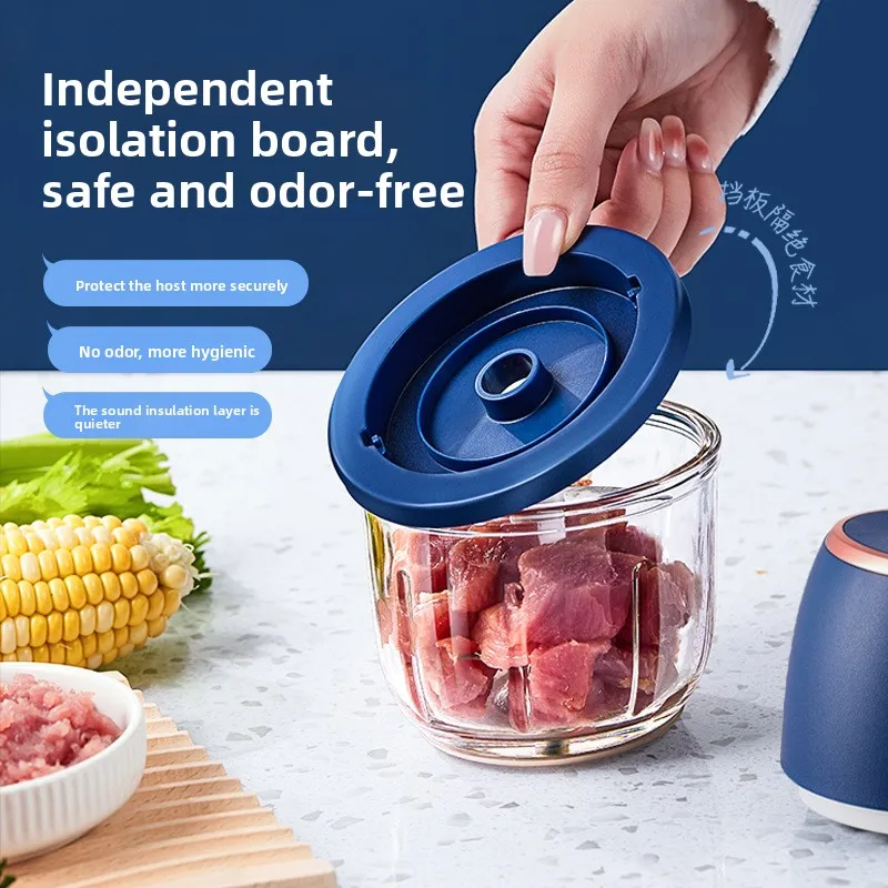 350ML Electric Meat Grinders Food Crusher Garlic masher USB Multifunctional Vegetable Slicer Processor Chopper Kitchen Blenders - Image 5