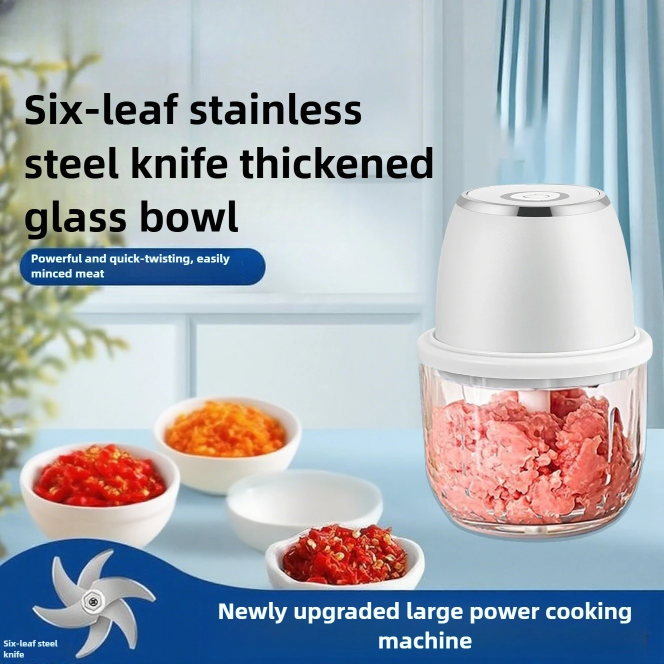350ML Electric Meat Grinders Food Crusher Garlic masher USB Multifunctional Vegetable Slicer Processor Chopper Kitchen Blenders - Image 2
