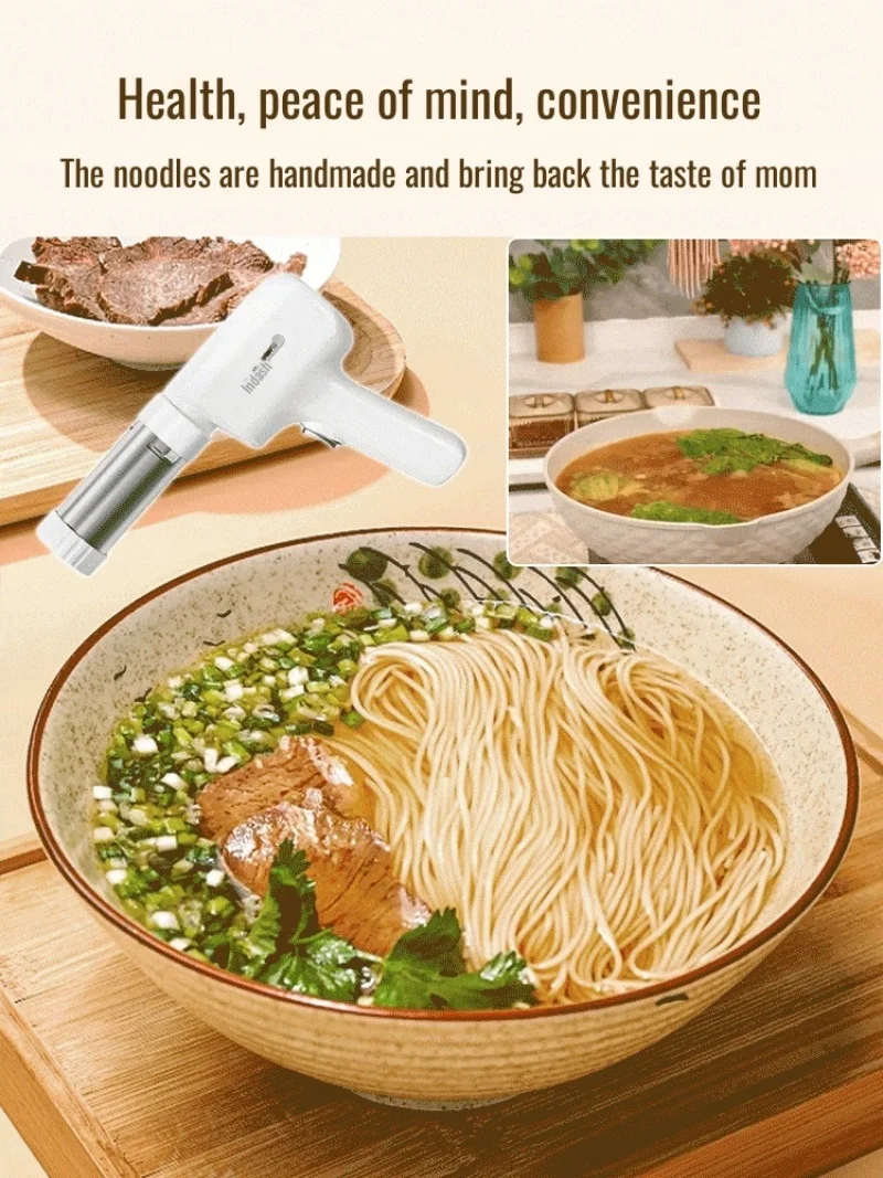 Electric Cordless Noodle Maker Handheld Portable Noodle Press Home Appliances Outdoor Kitchen Home Breakfast Smart Maker - Image 3