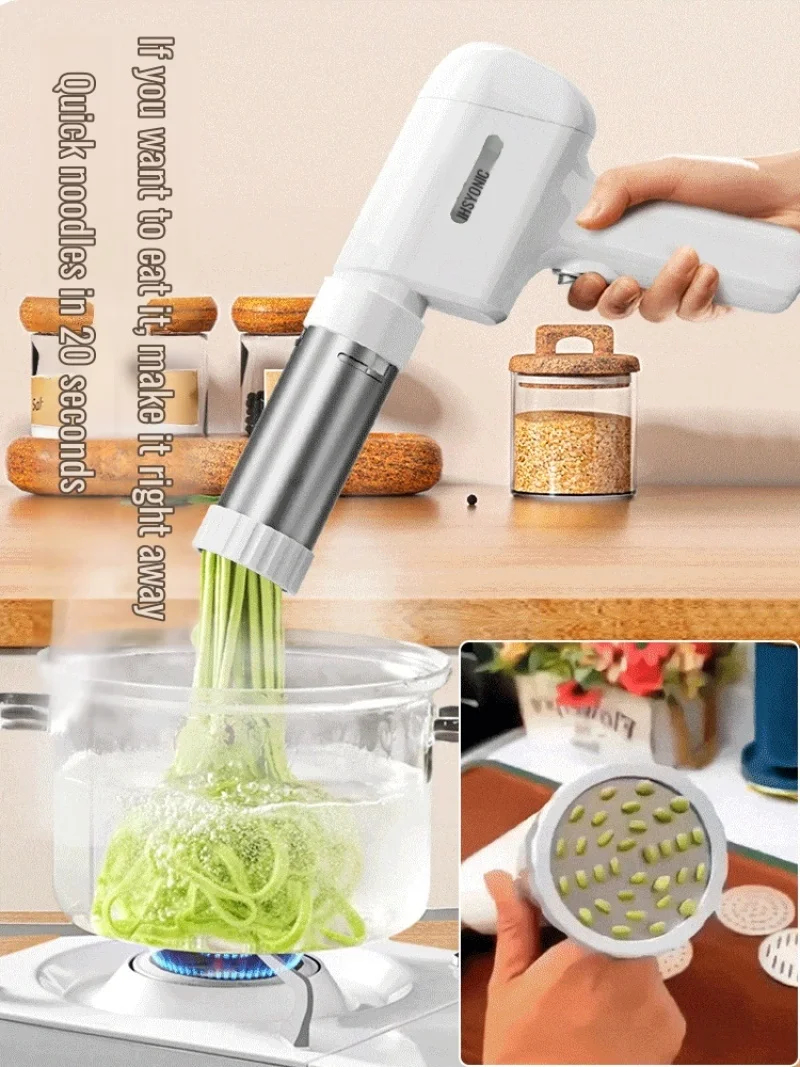 Electric Cordless Noodle Maker Handheld Portable Noodle Press Home Appliances Outdoor Kitchen Home Breakfast Smart Maker - Image 5