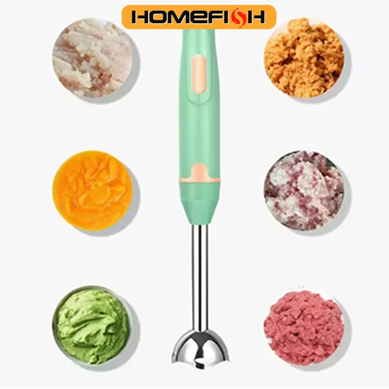 HOMEFISH Immersion Hand Stick Blender Electric Food Vegetable Grinder Handheld Stick Mixer for Smoothies Sauces - Image 2