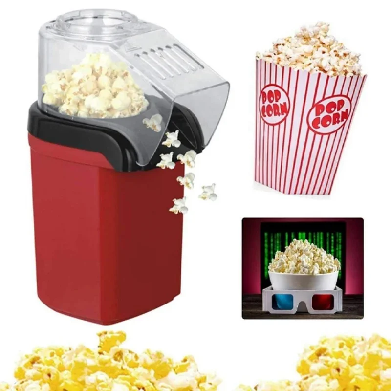 Popcorn Machine High Popping Rate Fully Automatic Popcorn Machine Electric Air Popper Mini Popcorn Machine for Home Kitchen - Image 2