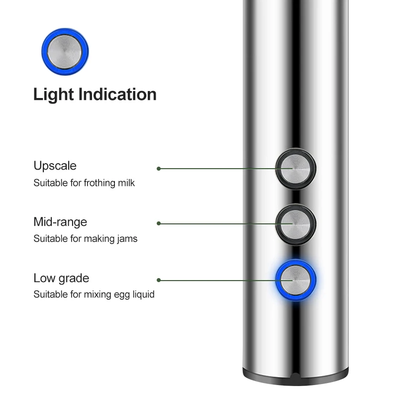 3 In 1 Milk Frothers Electric Handheld Blender With USB Electrical Mini Coffee Maker Whisk Mixer For Coffee Cappuccino Cream - Image 3