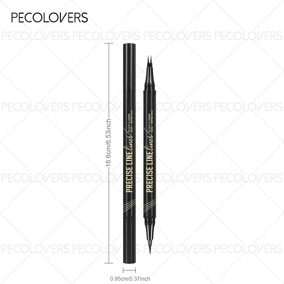 1PC 2 Forks Eyebrow Pencil Dual-Ended Artist Ultra-Fine Waterproof & Sweatproof, Natural 3D Wild Brow Look, - Image 4