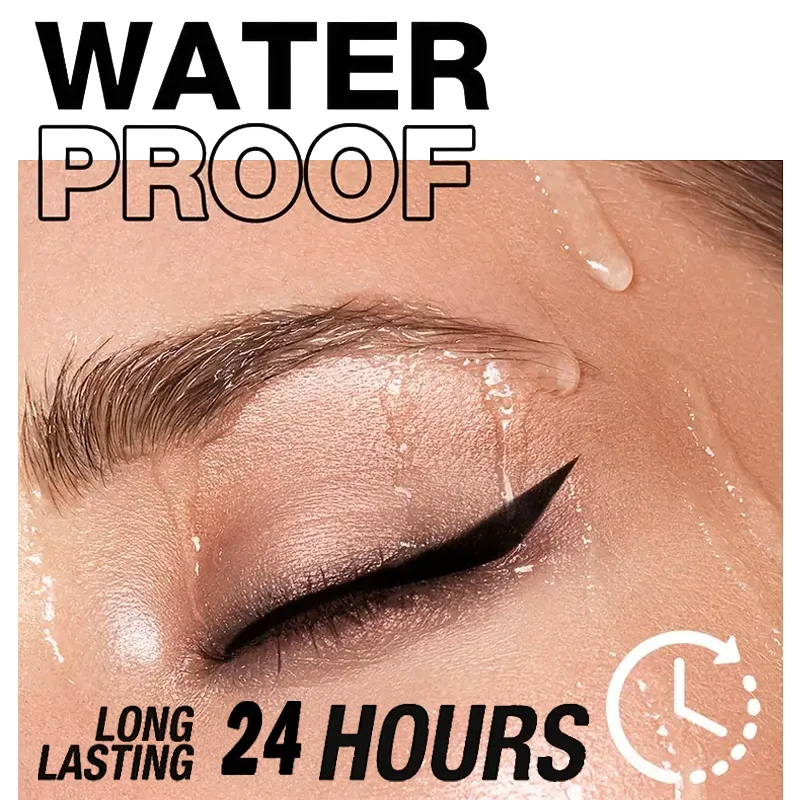 Creamy texture Eyeliner 1 Counts Easy Coloring Sweat Proof High Pier Pencil, Daily Makeup Accessories for Women - Image 3