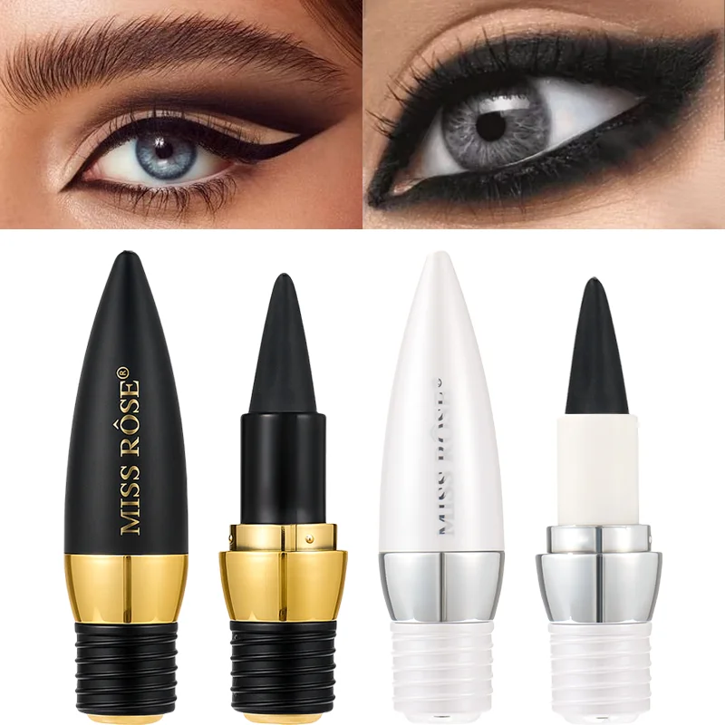 Creamy texture Eyeliner 1 Counts Easy Coloring Sweat Proof High Pier Pencil, Daily Makeup Accessories for Women - Image 4