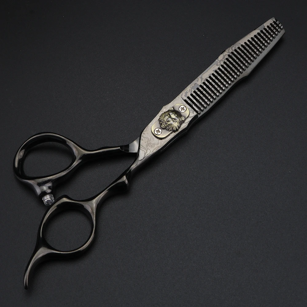 XUANFENG 6 inch Damascus Barber's Scissors Hair Gallery Styling Tools Cutting Scissors and Thinning Scissors Collection - Image 5
