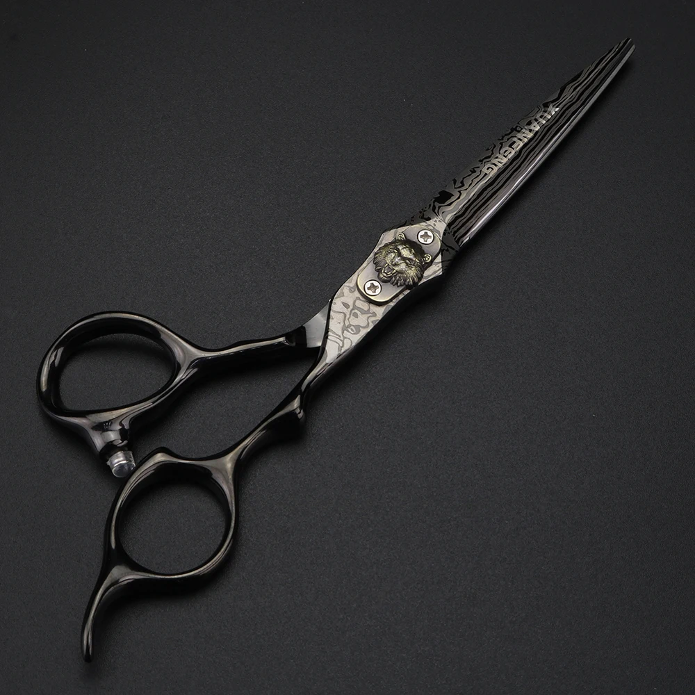 XUANFENG 6 inch Damascus Barber's Scissors Hair Gallery Styling Tools Cutting Scissors and Thinning Scissors Collection - Image 3