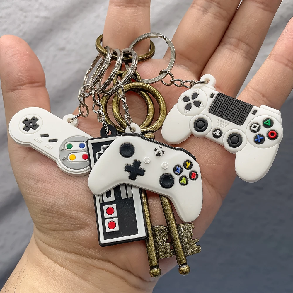 50PCS Keychain for Boys Men Gamepad Keyring Joystick Game Controller Key Accessories fit Handbag Key Pendant Friends Key Gifts - Image 6