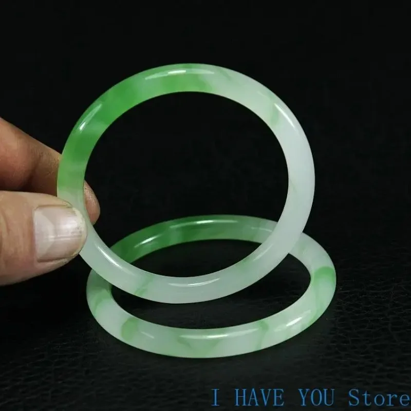 Natural Jade Bangle Women Gifts Men Fine Jewelry Jadeite Bangles Certified Genuine Jades Stone Bracelets Accessories Jewellery - Image 3