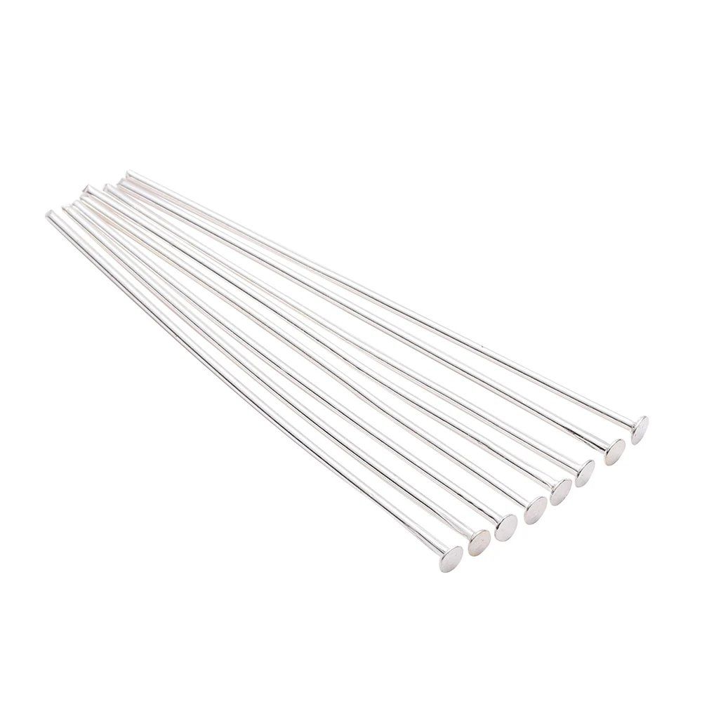 100-200pcs/bag 20 25 30 40 50 60 70 mm Flat Head Pins Gold/Copper/Rhodium Headpins For Jewelry Findings Making DIY Supplies - Image 3