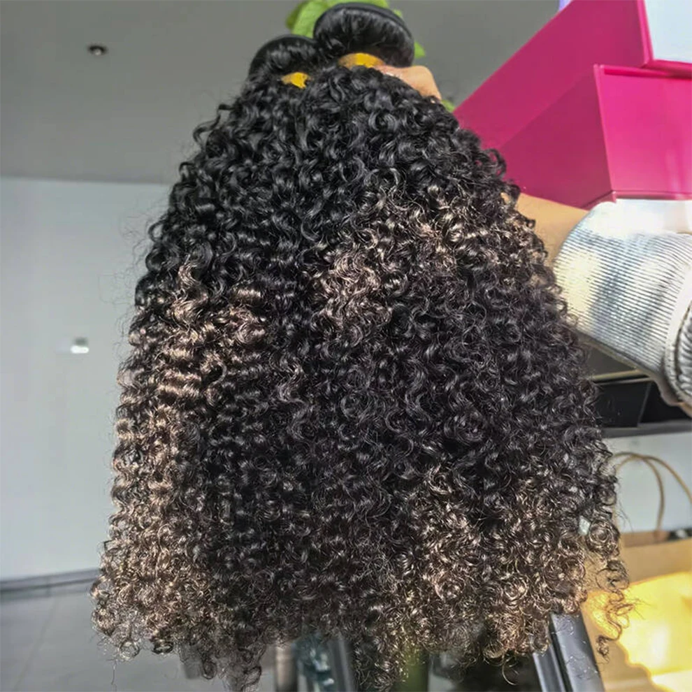 16A Indian Kinky Curly Hair Bundles 1/2/3 Bundles Deal Raw Unprocessed Human Hair Weave Tissage Cheveux Humain Hair Extensions - Image 3