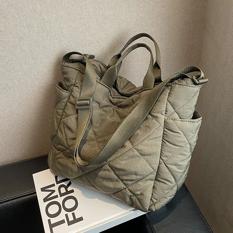 Large Capacity Mommy Bag for Women Totes Baby Diaper Nappy Bags Shoulder Cotton Ladies Maternity Shopping Bags - Image 2