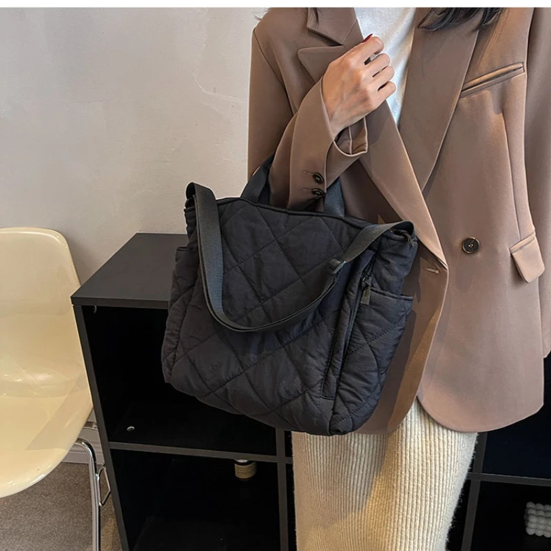 Large Capacity Mommy Bag for Women Totes Baby Diaper Nappy Bags Shoulder Cotton Ladies Maternity Shopping Bags - Image 4