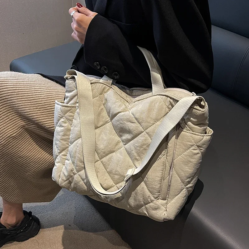 Large Capacity Mommy Bag for Women Totes Baby Diaper Nappy Bags Shoulder Cotton Ladies Maternity Shopping Bags - Image 3