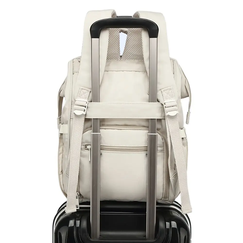 Baby Nappy Bag Mummy Bag Backpack Waterproof Storage Handbag Outdoor Travel Mommy Maternity Bag For Baby Stuff 2 Layer Gray - Image 3