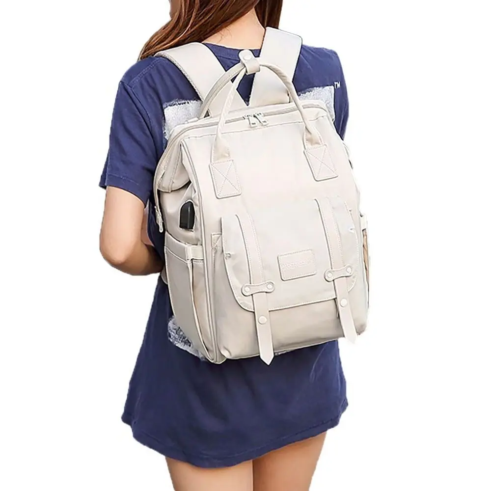 Baby Nappy Bag Mummy Bag Backpack Waterproof Storage Handbag Outdoor Travel Mommy Maternity Bag For Baby Stuff 2 Layer Gray - Image 2