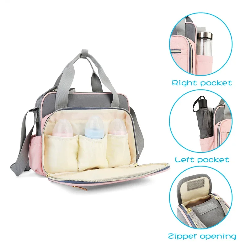 Diaper Bag Large Capacity Messenger Travel Bag New Style Waterproof Multifunctional Maternity Mother Baby Stroller Bags - Image 3