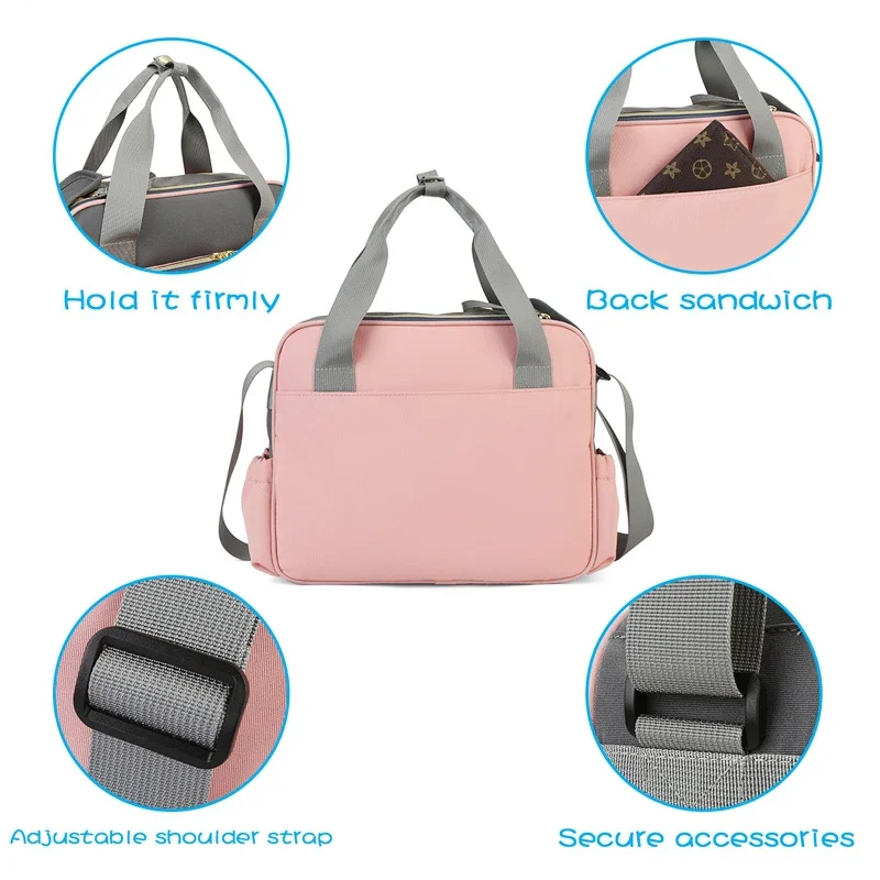 Diaper Bag Large Capacity Messenger Travel Bag New Style Waterproof Multifunctional Maternity Mother Baby Stroller Bags - Image 2