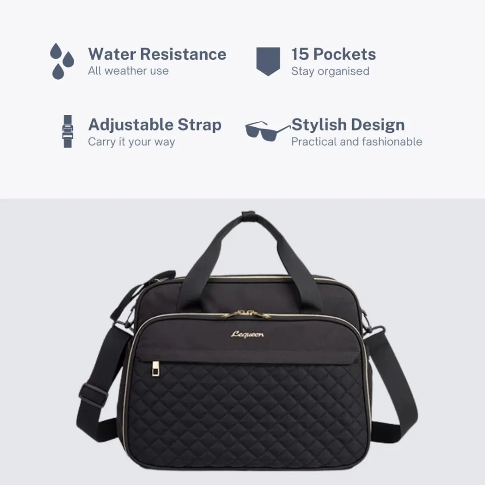 Baby Crossbody Nappy Bag,Baby Diaper Bag Tote,Large Shoulder Wide Opening Travel Messenger Crossbody Bag Mummy Baby Nappy Bag - Image 2